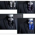thumbnail image 4 of Corbata de estilo británico para hombre, versión coreana con incrustaciones de diamantes de alta calidad, MC, club nocturno, novio, padrino, traje de banquete, pajarita (negro), 4 of 5
