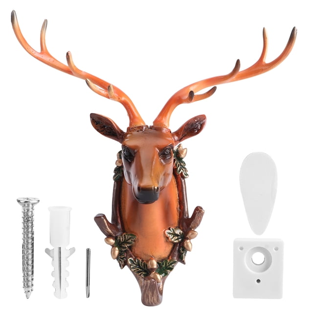Gancho de Pared Jadeshay Forma de Animal Resina Color Oro Antiguo
