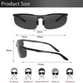 thumbnail image 4 of SUNVOES Sports Polarized Sunglasses for Men and Women Riding Driving Running, 4 of 9