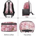 thumbnail image 5 of KUIFORTI Pink Cherry Blossom Smiling Cat Kids Backpack 17 Inch Large Capacity Kids School Bag for Elementary Middle Students Back to School Gifts for Children, 5 of 7
