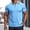 Light Blue, variant on Short Sleeve Polo Shirts for Men Summer Lightweight Breathable Collared Golf Shirts Casual Work Tshirt
