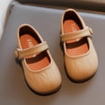 thumbnail image 2 of Xfvqtps Girls Mary Jane Shoes Flats Soft Sole Solid Color Ballet Hook and Loop Strap Princess Shoes for Spring Summer Casual Outfit, 2 of 9
