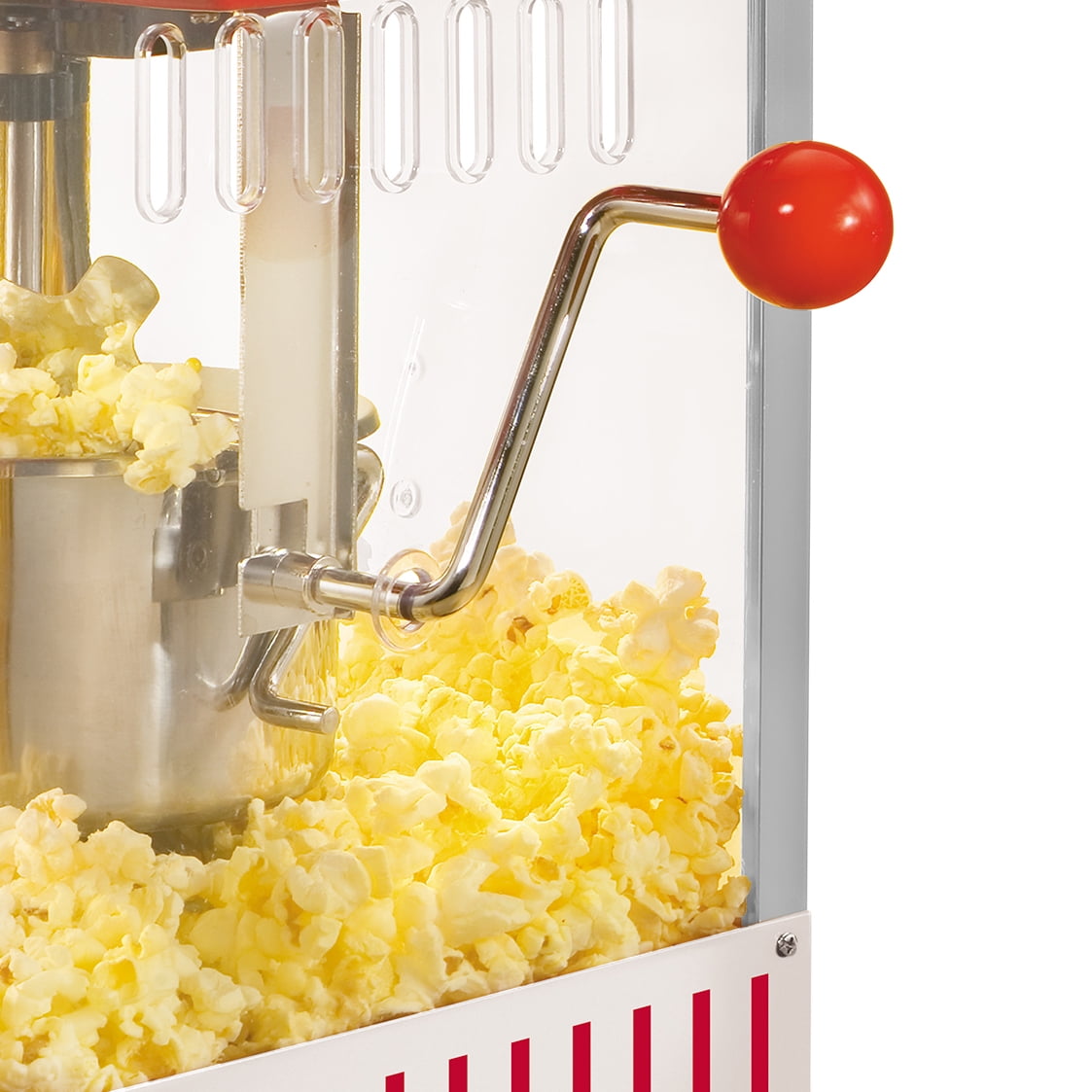 Nostalgia 2.5 oz Popcorn and Concession Cart, Makes 10 Cups, 45 in Tall, Red, KPM200CART