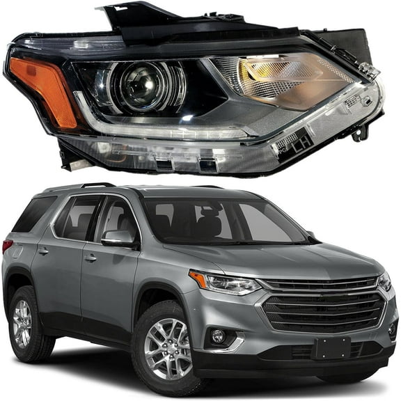 Genrics For 2018-2020 Chevy Traverse HID/Xenon LED DRL Projector Headlight Right Side