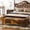 New Glossy Brown, variant on 67" Bench with Storage, Upholstered Tufted Button Bedroom Bench, Faux Leather End of Bed Bench with Rolled Arms, Storage Ottoman Bench for Bedroom, Living Room, Entryway, Glossy Black