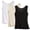 AS19_Black, variant on 3 Pcs Womens Summer Tank Tops Scoop Neck Camisole Workout Top Basic Seamless Sleeveless Undershirt Pink L