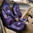 thumbnail image 2 of Xoenoiee Horse Galaxy Print 5 Pcs PU Leather Car Seat Covers Set with Seat Belt Pads & Console Cover, Universal Fit Waterproof Auto Interior Accessories for Most SUV, Truck, Sedan, Van, 2 of 7