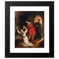 thumbnail image 2 of Ludwig Ferdinand Schnorr von Carolsfeld 20x24 Black Modern Framed Museum Art Print Titled - Faust and Gretchen in the Dungeon (1833), 2 of 5