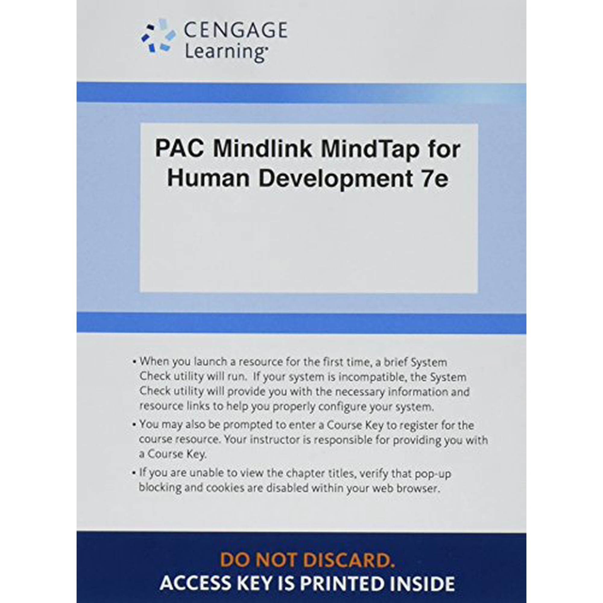 LMS Integrated for MindTap Psychology, 1 term (6 months) Printed Access Card for Kail/Cavanaughs Human Development: A Life-Span View, 7th, 9781305508545, Paperback, 7
