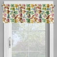 thumbnail image 2 of Ambesonne Cartoon Valance Pack of 2, Happy Dinasours, 54"X18", Multicolor, 2 of 5