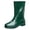 Green, variant on Women's Garden Rain B𝗈𝗈𝑡𝑠 Mid Calf F𝗅a𝗍s Rainboots Comfortable Glossy Rubber Shoes Lightweight Outdoor Mud Boot for Gardening Faring Dog Walking Yard Chores