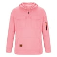 thumbnail image 2 of Hoodies for Boys Kids Pink Half Zip Hoodies Long Sleeve Pullover Tops Winter Clothes Boys Sweatshirts Size 7-8 Years, 2 of 6