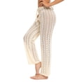 thumbnail image 2 of Pantalones colombianos Gibobby Mujer Color Soild con flecos Beige XL, 2 of 5