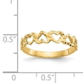 thumbnail image 2 of 14K Yellow Gold Heart Ring, 2 of 2