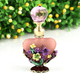 thumbnail image 2 of "Botella de perfume vintage con diseño floral pintado a mano - 4ml de capacidad, tapón metálico y vidrio de alta calidad de Dubái", 2 of 5