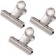 thumbnail image 1 of Clips de bisagra de metal grandes, paquete de 20, abrazadera de clip de papel plateada de 2 pulgadas/lima plateada, 1 of 5