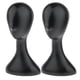 thumbnail image 1 of 2 piezas cabeza de maniquí femenino modelo maniquí peluca sombrero soporte de exhibición, negro premium, 1 of 9