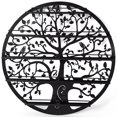 thumbnail image 4 of Wall Mounted 5-Tier Nail Polish Rack Holder Tree Silhouette Round Metal Salon, 4 of 10
