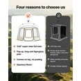 thumbnail image 4 of VEVOR Pop up Bubble Tent, 12 x 11.1 ft Waterproof & UV-Resistant, Clear Camping Tent Shelter, Outdoor Garden Dome Igloo Tents with Windows, 540° Panoramic View, 4 of 9