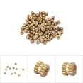 thumbnail image 3 of M2 Brass Cylinder Knurled Round Molded in Insert Embedded Nuts (M2*4*3.5; 100pcs), 3 of 5