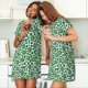 thumbnail image 4 of Easygdp Leopard print St. Patrick's Day Camisón de manga corta para mujer, informal, estampado, 4 of 6