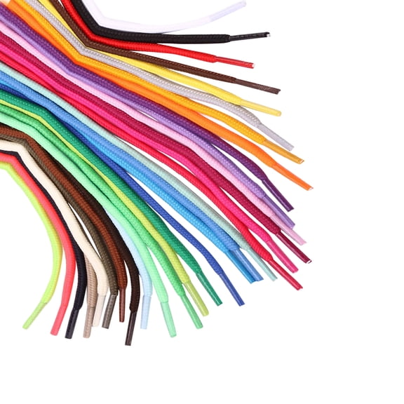 SWETRACE 30Pcs Assorted Color Round Shoelaces Soft Durable Shoe Laces for Sports Sneakers and Boots