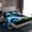 Blue 02, variant on Feelyou Billiards Sport Kid Full Size Sheets, Cartoon Stars Print Bed Sheets, Vintage American Flag Sheet Sets, Breathable Home Decor, 4-Piece