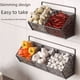 thumbnail image 1 of Cesta de almacenamiento de cebolla, jengibre y ajo para cocina, estante de almacenamiento, estante para condimentos montado en la pared, artefacto, canasta para verduras, gabinete sin perforaciones,, 1 of 5