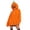 Orange, variant on Dual Print Jack O Lantern Coat, Halloween Oversized Fuzzy Pumpkin Hood Jacket,Jack O Lantern Plush Outerwear With 3D Stem, Full Zip Halloween Cosplay Coat for Adult Casual Wear, Green L