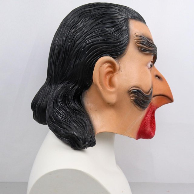 Cubierta de cara de gallo con rostro humano Ticfox accesorios para disfraces de Halloween