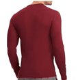 thumbnail image 3 of Polo Ralph Lauren CLASSIC WINE Waffle-Knit Thermal Pajama Shirt, US Medium, 3 of 3