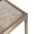 thumbnail image 3 of Kate and Laurel Jaspur Modern Square Drink Table, 7 x 7 x 21, Natural Quartz and Brass, Decorative Contemporary Accent Table for Stylish Display and Storage, 3 of 9