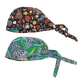 thumbnail image 5 of Gorro quirúrgico para mujer, 2 prueba de polvo, para quimio Hugo  Gorro médico ajustable unisex, 5 of 5