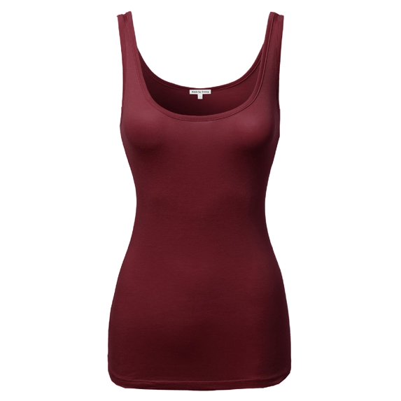 FashionOutfit Women's A lightweight Basic Soft Blend Tank Top
