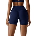 thumbnail image 2 of Women's High Waist Yoga Shorts Tummy Control Fitness Athletic Workout Running Sports Shorts, 2 of 6