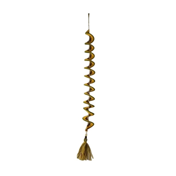 Adorno de molino de viento de ganchillo | Molinillo de jardín hecho a mano | Atrapasueños decorativo para patio y jardín | Diseño de olas ondulantes