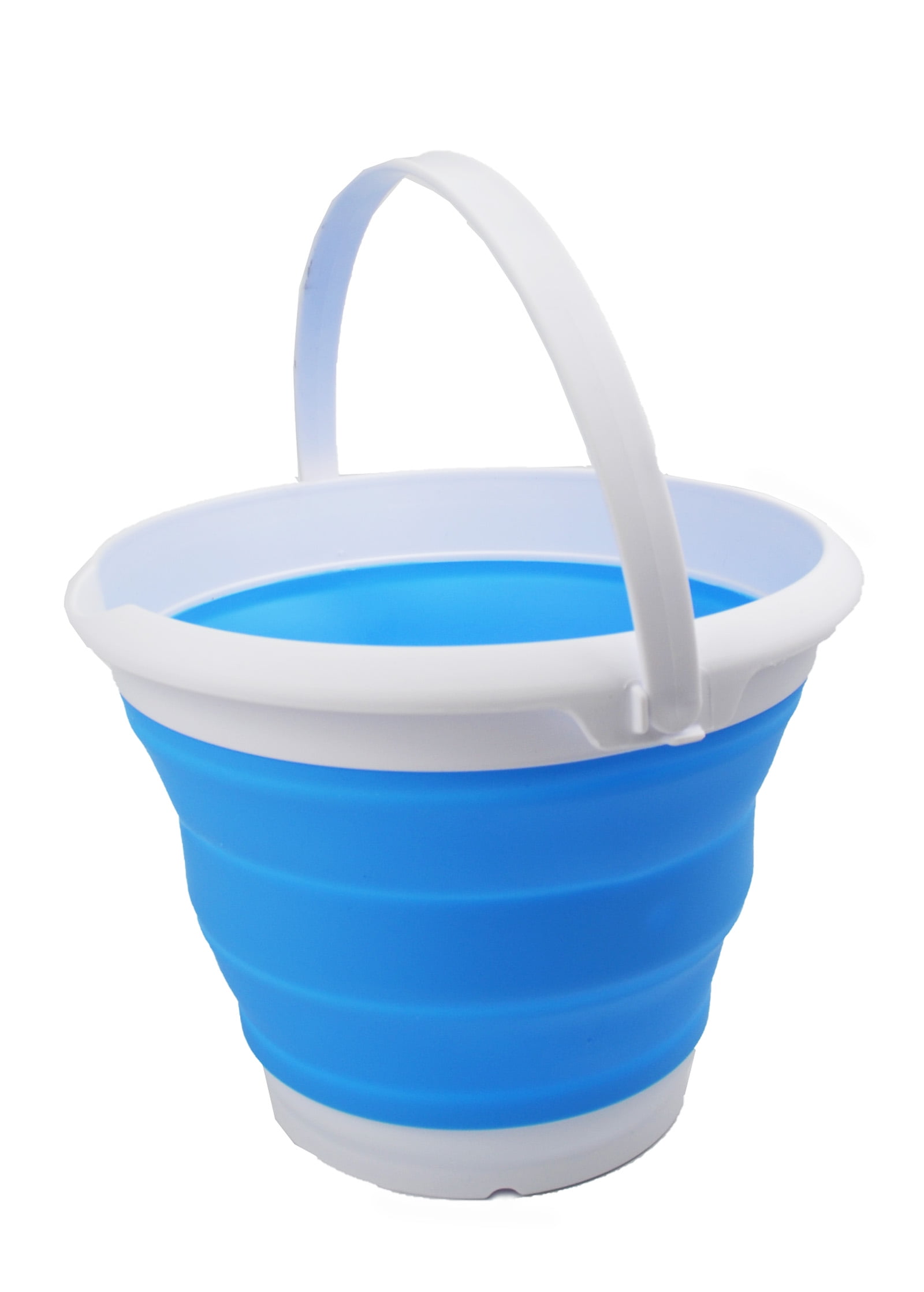 SAMMART Collapsible Plastic Bucket Foldable Tub Portable Fishing