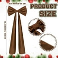 thumbnail image 2 of Guvpev 6FT Christmas Bows - Extra Large Brown Velvet Bows for Christmas Tree Decor, Giant Xmas Tree Toppers Bows for Home, Windows, Wall, Mantel, Birthday, Wedding, Valentine's Day Party Decorations, 2 of 6