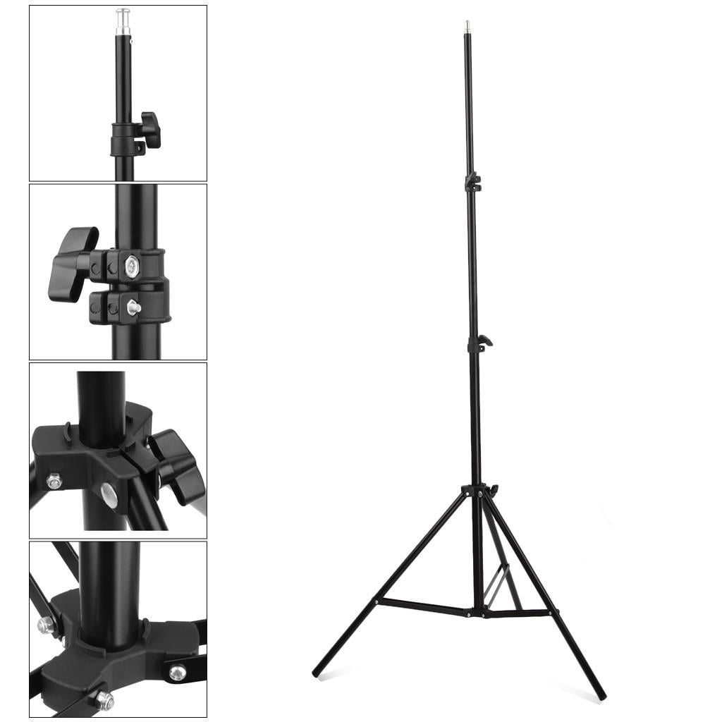 Ktaxon Photography Kit 4 Light Bulb 3 Umbrella Muslin Backdrop Stand Set Photo Studio