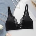 thumbnail image 5 of Feancey Womens Lace Bras Deep V Plunge No Underwire Bra Adjustable Straps Triangle Bralettes Breathable Lingerie Bra for Date Night Black L, 5 of 8