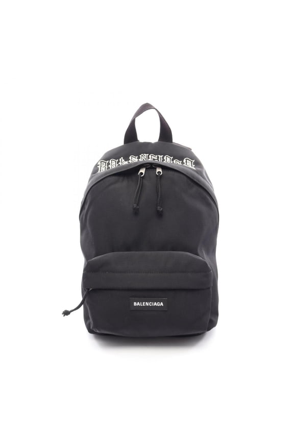 Pre-Owned Balenciaga BALENCIAGA Tattoo Logo Explorer Backpack Rucksack Handbag Nylon Men's Black