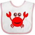 thumbnail image 3 of Inktastic Cute Red Crab Boys or Girls Baby Bib, 3 of 4