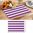 thumbnail image 6 of Classical Stripe Placemats Set of 4 Purple Place Mats Table Mats Kitchen Dining Home Outdoor Party Table Decoration, 6 of 9
