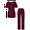 Burgundy, variant on Universal Women's Scrub Set - V-neck Scrub Top and Elastic Pull-On Scrub Pants - 901 - Purple - XXS