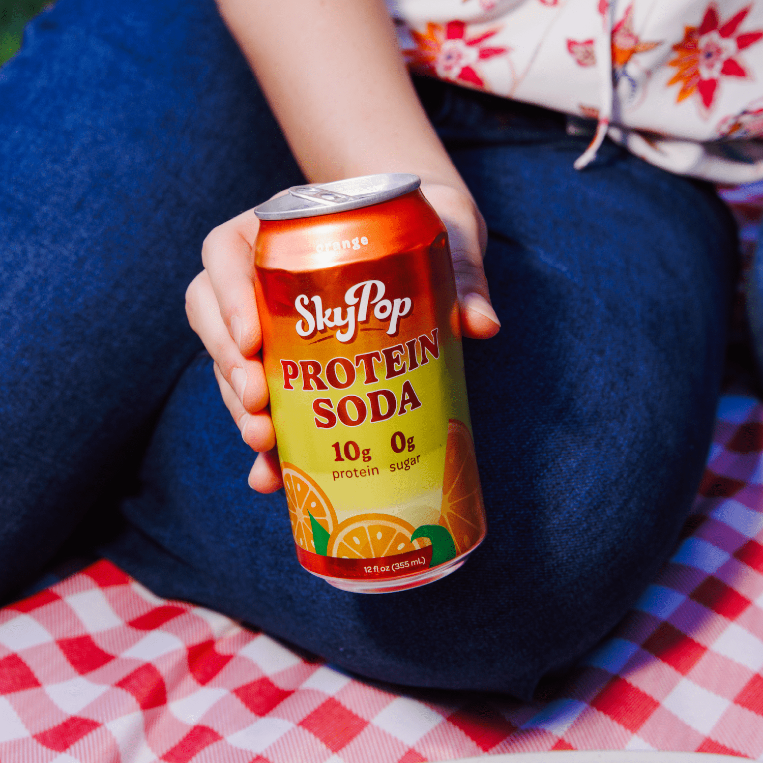 SkyPop Protein Soda, Orange