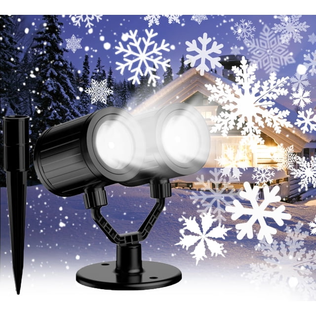 Proyector Snowflake Lurious 2024 de doble cabezal para exteriores