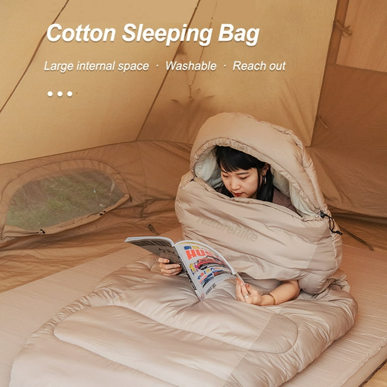 送料無料 Naturehike Outdoor Camping Thickened Sleepcake Hand-Cotton Sleeping Bag for Adults CRYSTALLINE PS200 Naturehike, Cotton Sleeping Bag with Arm Holes, Oversize Sleeping
