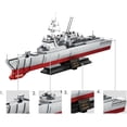 thumbnail image 3 of Navy Destroyer Building Block Set – 612 Pieces - Building Block Set for Kids and Adults - Compatible with All Building Bricks, 3 of 4