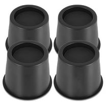4 PCS Furniture Risers 4 Inch, Bed Risers Heavy Duty for Table Desk Couch Chair Sofa Cabinet Bed Frame Dorm,4 * Furniture Risers,Black