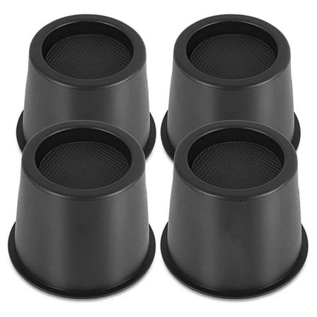 4 PCS Furniture Risers 4 Inch, Bed Risers Heavy Duty for Table Desk Couch Chair Sofa Cabinet Bed Frame Dorm,4 * Furniture Risers,Black